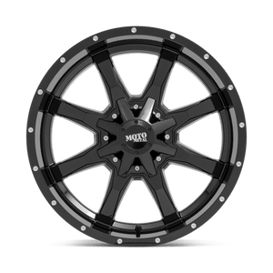 18X10 Moto Metal MO970 RIMS - GLOSS BLACK W/ SPOT MILLED LIP 8X170