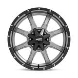 18X10 Moto Metal MO970 GLOSS GREY CENTER W GL-BLK LIP 6X135/6X139.7