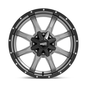 18X10 Moto Metal MO970 GLOSS GREY CENTER W GL-BLK LIP 6X135/6X139.7