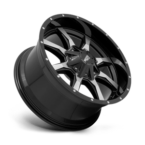 20X9 Moto Metal MO970 RIMS - GLOSS BLACK W/ MACHINED FACE 6X135/6X139.7