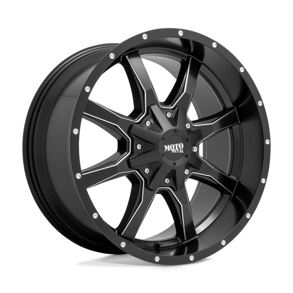 20X9 Moto Metal MO970 RIMS - SEMI GLOSS BLACK MILLED 6X135/6X139.7