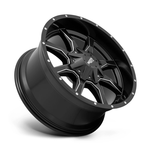 20X10 Moto Metal MO970 RIMS - SEMI GLOSS BLACK MILLED 6X135/6X139.7