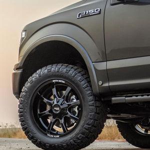 17X9 Moto Metal MO970 G-BLK MILL SPOKE MOTO LIP 6X135