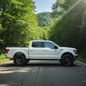 17X8 Moto Metal MO970 RIMS -  GLOSS BLACK W/ SPOT MILLED LIP 6X135