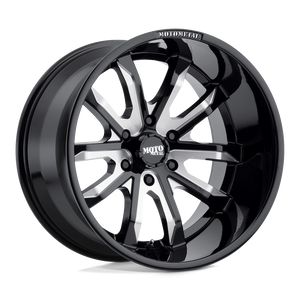20X9 Moto Metal MO983 DAGGER GLOSS BLACK MILLED 6X139.7