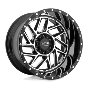 20X12 Moto Metal MO985 BREAKOUT RIMS - GLOSS BLACK MACHINED 6X139.7