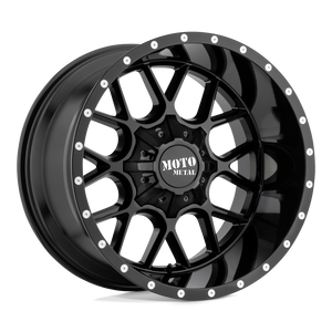 20X12 Moto Metal MO986 SIEGE GLOSS BLACK 5X127/5X139.7