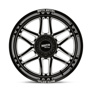 20X12 Moto Metal MO992 FOLSOM GLOSS BLACK MILLED 5X127