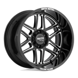 24X14 Moto Metal MO992 FOLSOM GLOSS BLACK MILLED 6X139.7