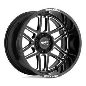 24X14 Moto Metal MO992 FOLSOM GLOSS BLACK MILLED 6X139.7