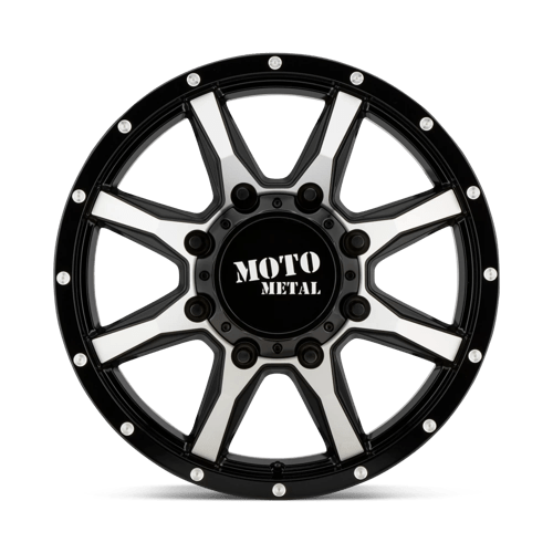 20X8.25 Moto Metal MO995 GLOSS BLACK MACHINED 8X210