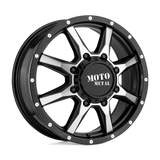 20X8.25 Moto Metal MO995 GLOSS BLACK MACHINED 8X165.1