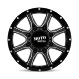 20X8.25 Moto Metal MO995 SATIN BLACK MILLED 8X200