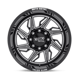 20X10 Moto Metal MO997 HURRICANE GLOSS BLACK MILLED - LEFT 6X135