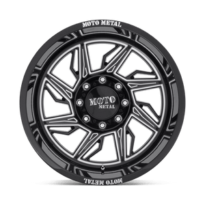 20X10 Moto Metal MO997 HURRICANE GLOSS BLACK MILLED - LEFT 6X135