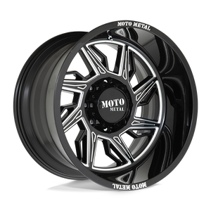 20X10 Moto Metal MO997 HURRICANE GLOSS BLACK MILLED - RIGHT 8X170