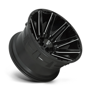 22X10 Moto Metal MO998 KRAKEN GLOSS BLACK MILLED 8X180