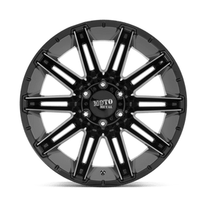 20X9 Moto Metal MO998 KRAKEN GLOSS BLACK MILLED 8X180