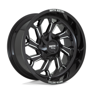 20X10 Moto Metal MO999 GLOSS BLACK MILLED 6X135/6X139.7