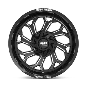 20X10 Moto Metal MO999 GLOSS BLACK MILLED 8X170