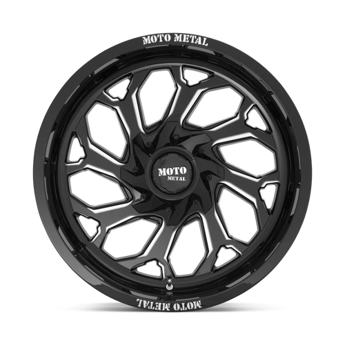 20X10 Moto Metal MO999 GLOSS BLACK MILLED 5X127/5X139.7