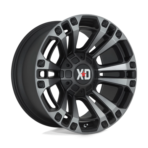 20X10 XD XD851 MONSTER 3 SATIN BLACK W/ GRAY TINT 5X127/5X139.7
