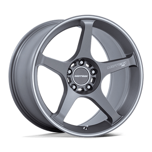 18X10.5 Motegi MR159 BATTLE V GUNZILLA W MACHINED LIP STRIPE 5X120