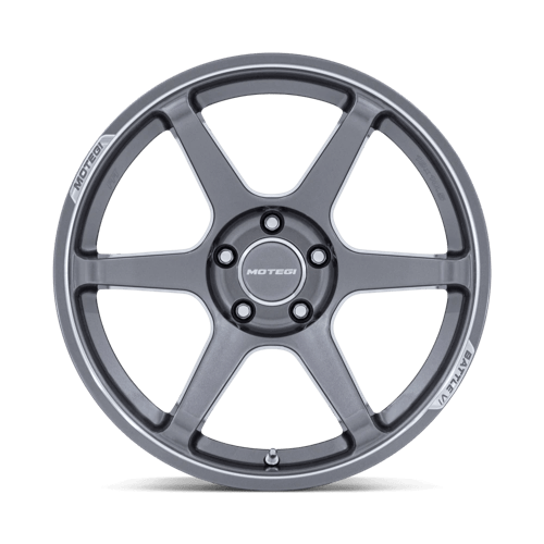 19X8.5 Motegi MR160 BATTLE VI GLOSS GUNZILLA W/ MACHINED LIP 5X120