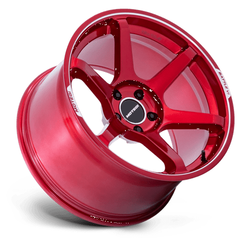 19X9.5 Motegi MR160 BATTLE VI CHERRY RED METALLIC W/ MCH LIP 5X114.3