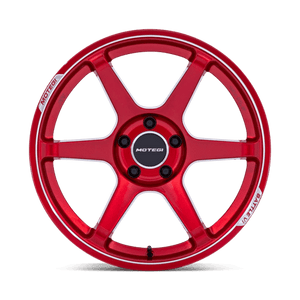 19X8.5 Motegi MR160 BATTLE VI CHERRY RED METALLIC W/ MCH LIP 5X114.3
