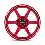 19X8.5 Motegi MR160 BATTLE VI CHERRY RED METALLIC W/ MCH LIP 5X100