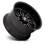22X12 Moto Metal MO809 STINGER GLOSS BLACK MACHINED 8X180