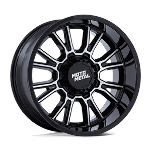 20X9 Moto Metal MO810 LEGACY GLOSS BLACK MACHINED 6X120/6X139.7
