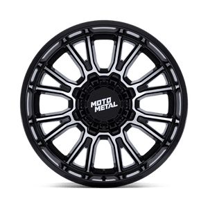 22X9 Moto Metal MO810 LEGACY GLOSS BLACK MACHINED 5X139.7/5X150
