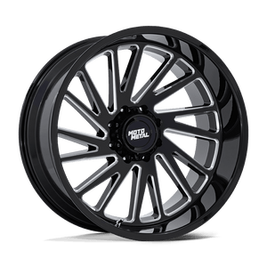 22X12 Moto Metal MO811 COMBAT GLOSS BLACK MILLED 5X127