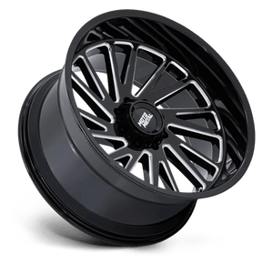 22X10 Moto Metal MO811 COMBAT GLOSS BLACK MILLED 8X165.1