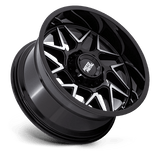 20X10 Moto Metal MO812 TURBINE GLOSS BLACK W/ MACHINED FACE 6X135
