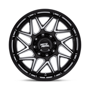 20X9 Moto Metal MO812 TURBINE RIMS - GLOSS BLACK W/ MACHINED FACE 8X180