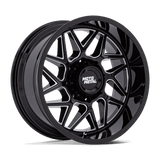 20X10 Moto Metal MO812 TURBINE GLOSS BLACK MILLED 5X139.7