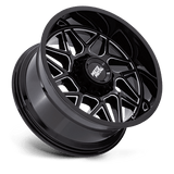 20X9 Moto Metal MO812 TURBINE GLOSS BLACK MILLED 5X139.7