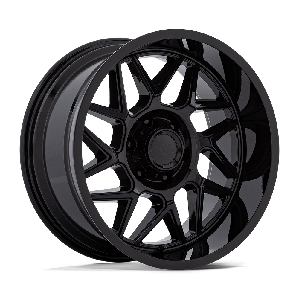20X9 Moto Metal MO812 TURBINE RIMS - GLOSS BLACK 8X180