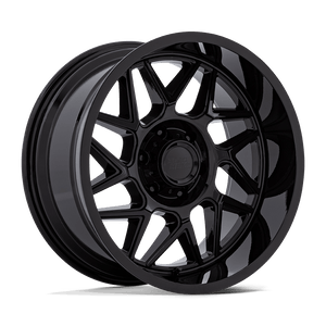 20X9 Moto Metal MO812 TURBINE RIMS - GLOSS BLACK 8X180