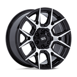 17X8.5 Moto Metal MO813 MASON GLOSS BLACK W/ MACHINED FACE 6X139.7