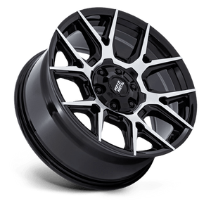 22X9 Moto Metal MO813 MASON GLOSS BLACK W/ MACHINED FACE 6X135/6X139.7