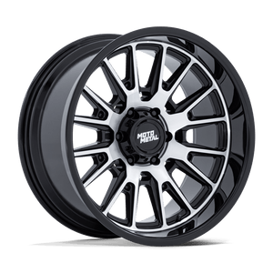20X9 Moto Metal MO814 TEKTON GLOSS BLACK W/ MACHINED FACE 6X135
