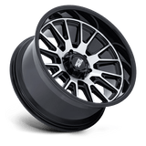 20X9 Moto Metal MO814 TEKTON GLOSS BLACK W/ MACHINED FACE 5X127