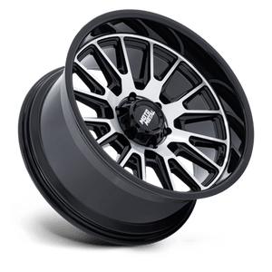 20X10 Moto Metal MO814 TEKTON GLOSS BLACK W/ MACHINED FACE 5X127