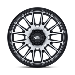 20X10 Moto Metal MO814 TEKTON GLOSS BLACK W/ MACHINED FACE 6X139.7
