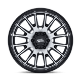 20X9 Moto Metal MO814 TEKTON GLOSS BLACK W/ MACHINED FACE 5X139.7