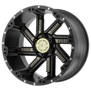 20X10 Moto Metal MO979 BUCKSHOT SATIN BLACK W/ GUN METAL INS 5X120.65/5X127